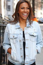 Load image into Gallery viewer, Sri Embellished Denim Jacket