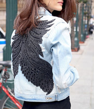 Load image into Gallery viewer, Rekha Embellished Denim Jacket