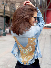 Load image into Gallery viewer, Shree Embellished Denim Jacket