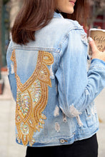 Load image into Gallery viewer, Shree Embellished Denim Jacket