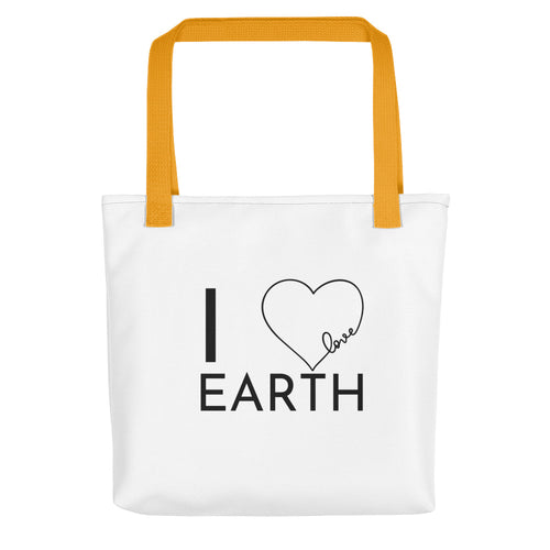 I Love Earth Tote Bag