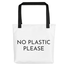 Load image into Gallery viewer, No Plastic Please Tote Bag