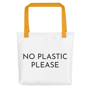 No Plastic Please Tote Bag
