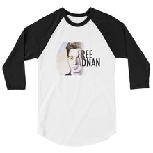 Load image into Gallery viewer, Free Adnan 3/4 Sleeve Raglan Shirt