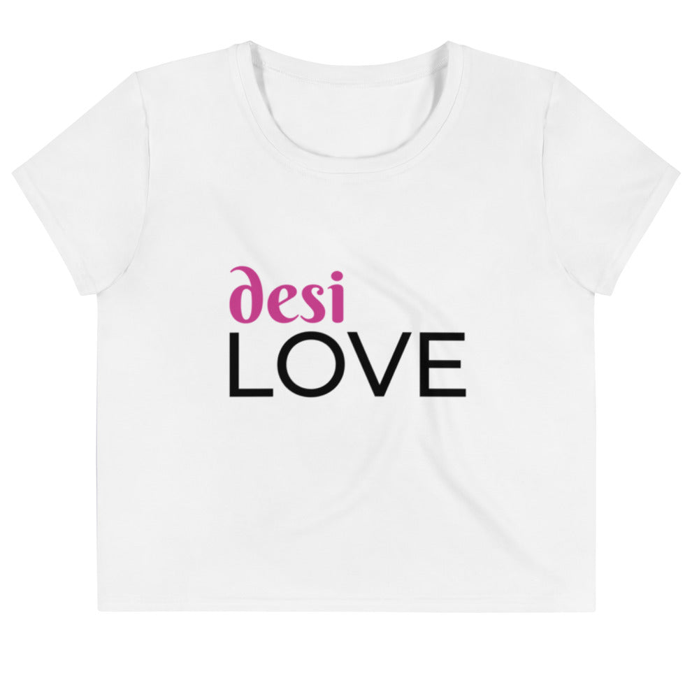 Desi Love Crop Tee