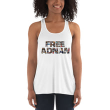Load image into Gallery viewer, Free Adnan Supporters Women&#39;s Flowy Racerback Tank