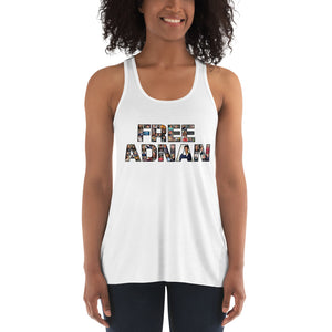 Free Adnan Supporters Women's Flowy Racerback Tank